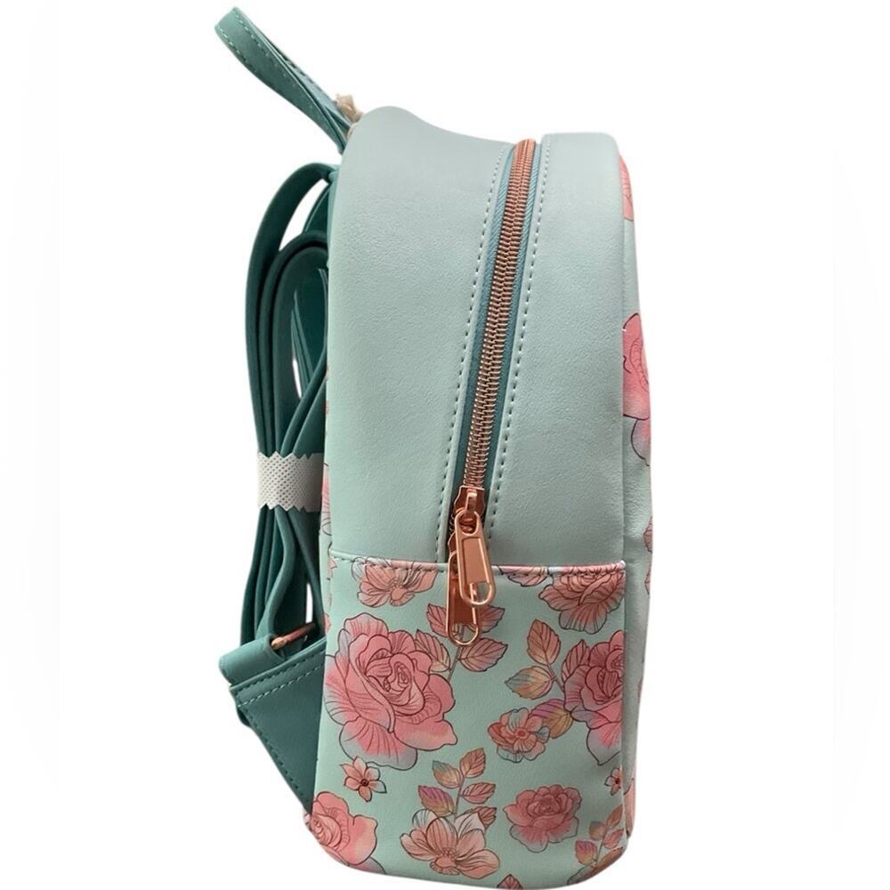 Disney Loungefly Cinderella Pink Floral Mini Backpack NWT - Picture 3 of 9